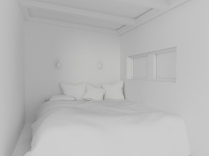 hidden bedroom in nature 3D 모델