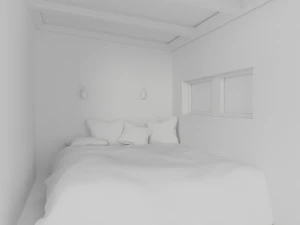 hidden bedroom in nature 3D Model