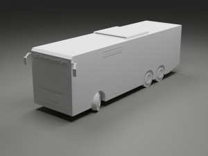 low-poly bus 3D-Modell