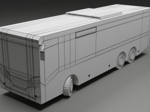 low-poly bus 3D-Modell