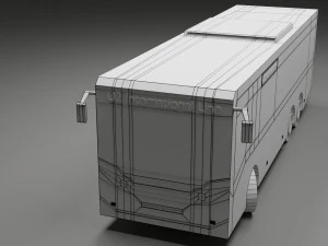 &ocirc;nibus de baixo poli Modelo 3D