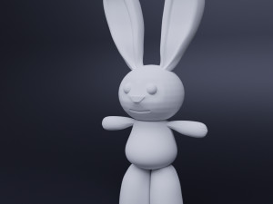 bunny toy 3D मॉडल