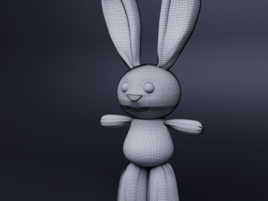 bunny toy 3D मॉडल