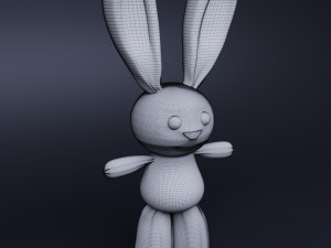 bunny toy 3D मॉडल