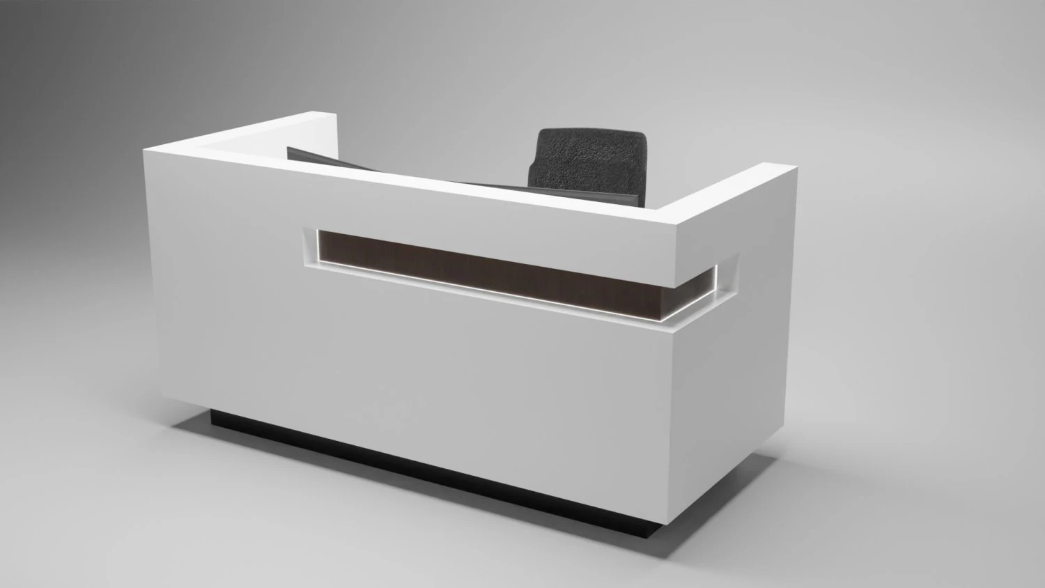 reception desk 3D Model .c4d .max .obj .3ds .fbx .stl .blend 