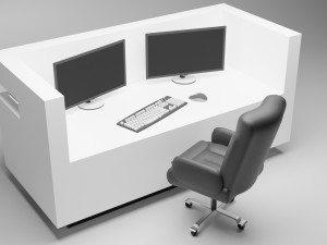 reception desk Modelo 3D