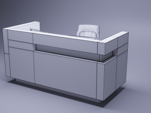 reception desk Modelo 3D