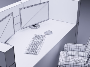 reception desk Modelo 3D