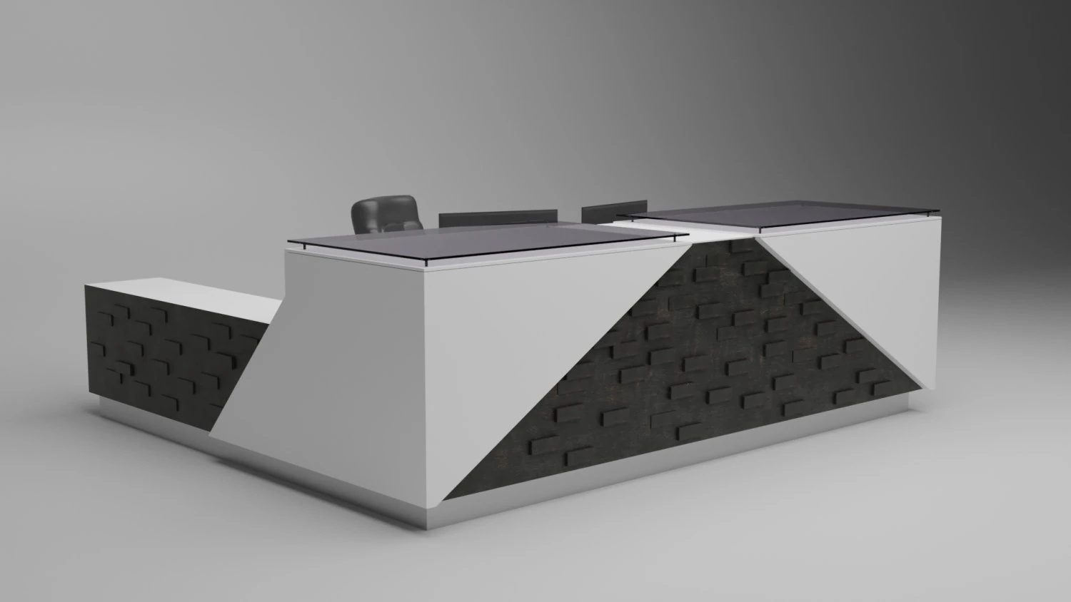 reception desk 3D Model .c4d .max .obj .3ds .fbx .stl .blend 