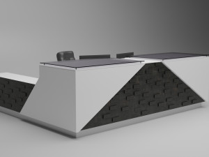 reception desk Model 3D