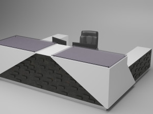 reception desk 3D मॉडल
