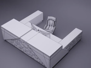 reception desk 3D Model
