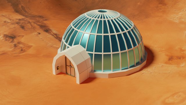 sci-fi iglo house Model 3D .c4d .max .obj .3ds .fbx .stl .blend
