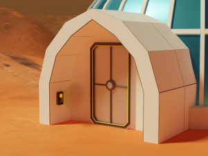 sci-fi iglo house Model 3D