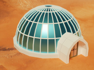 sci-fi iglo house Model 3D