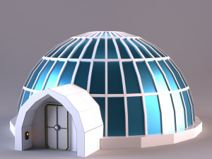 sci-fi iglo house Model 3D