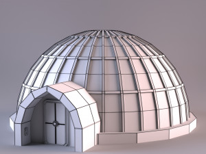 sci-fi iglo house Model 3D