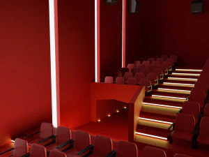 movie theater 3D Model