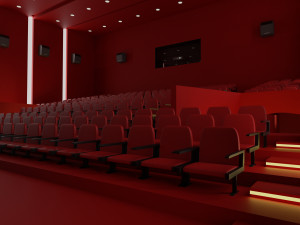 movie theater 3D 模型