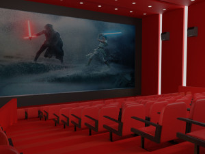 movie theater 3D 模型