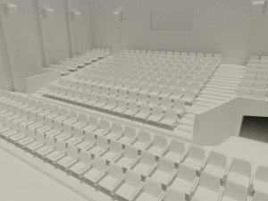 movie theater 3D 模型