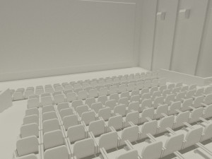 movie theater 3D 模型