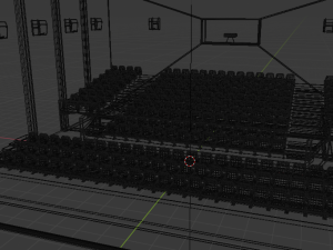 movie theater 3D 模型