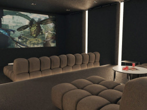 home cinema room 3D-Modell