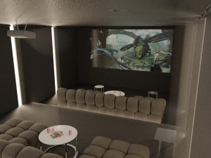 home cinema room 3D-Modell