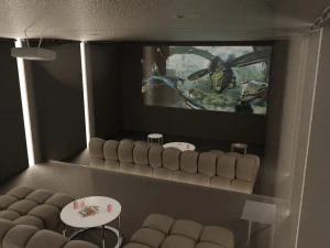 home cinema room 3D Model