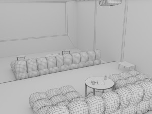 home cinema room 3D-Modell
