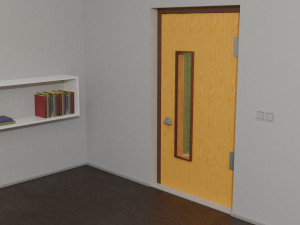 interior classroom scene Modèle 3D