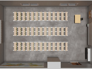 interior classroom scene Modèle 3D