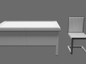 interior classroom scene Modèle 3D