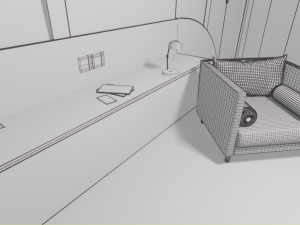 underwater hotel room Modelo 3D