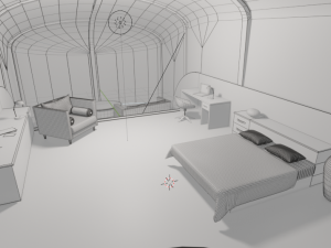 underwater hotel room Modelo 3D