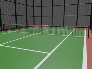 public tennis court Modelo 3D