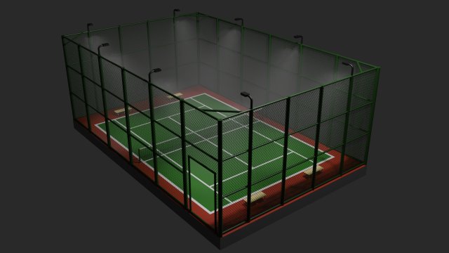 public tennis court Modelo 3D .c4d .max .obj .3ds .fbx .stl .blend 
