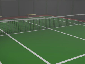 public tennis court 3D Model