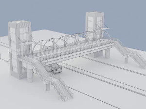 pedestrian overpass 3D Model