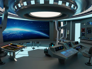 nave estelar - ponte Starrek Modelo 3D