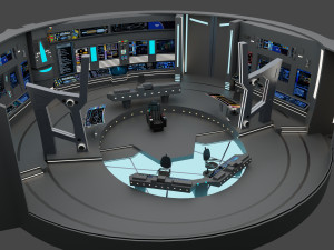 starship - startrek bridge 3D Model