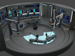 starship - startrek bridge 3D Model
