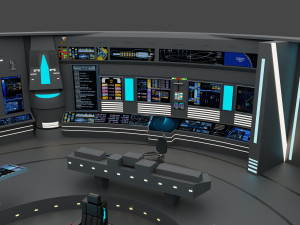 starship - startrek bridge 3D Model