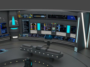 starship - startrek bridge 3D Model