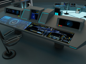 starship - startrek bridge 3D Model