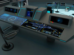 starship - startrek bridge 3D Model