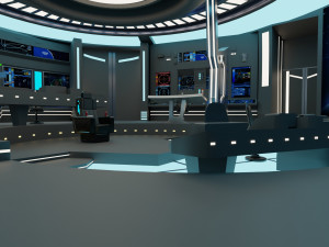 starship - startrek bridge 3D Model