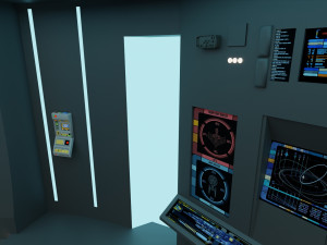 starship - startrek bridge 3D Model