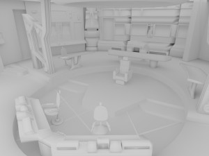 starship - startrek bridge 3D Model